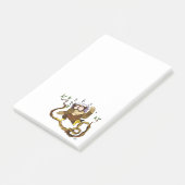 Musik Owl Post-it Klebezettel (angewinkelt)