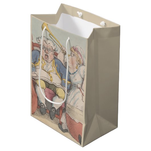 Musik - Papiertasche Mittlere Geschenktüte (Vorderseite Schrägansicht)