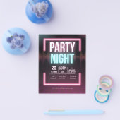 Musik Party Einladung, Party Night Flyer (Einzeln)