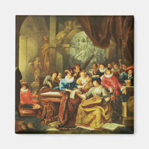 Musik-Party in einem Palatial Innenraum mit Magnet