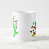 Musik-Party Jumbo-Tasse (Vorderseite)