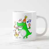 Musik-Party Jumbo-Tasse (Rechts)