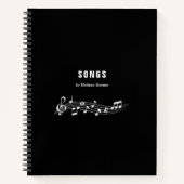 Musik Pentagram Notizblock (Vorderseite)