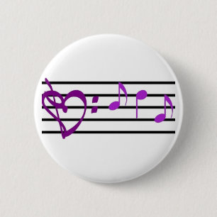 Musik-Personal-Herz-Knopf Button