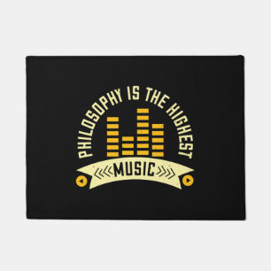 Musik - Philosophie ist die höchste Musik Fußmatte