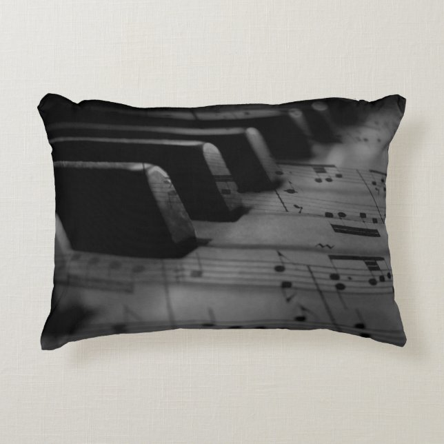 Musik Piano Keys Dekokissen (Vorderseite)