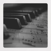 Musik Piano Keys Etiketten (Design 1)