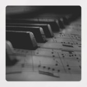 Musik Piano Keys Etiketten (Design 2)