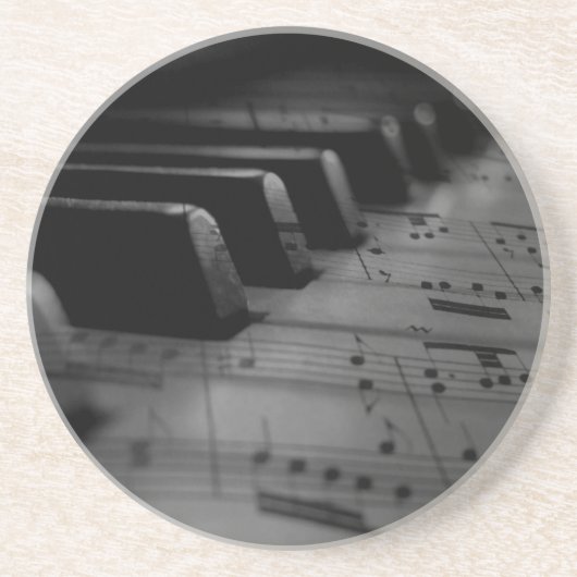 Musik Piano Keys Getränkeuntersetzer (Vorne)