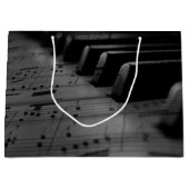 Musik Piano Keys Große Geschenktüte (Vorderseite)