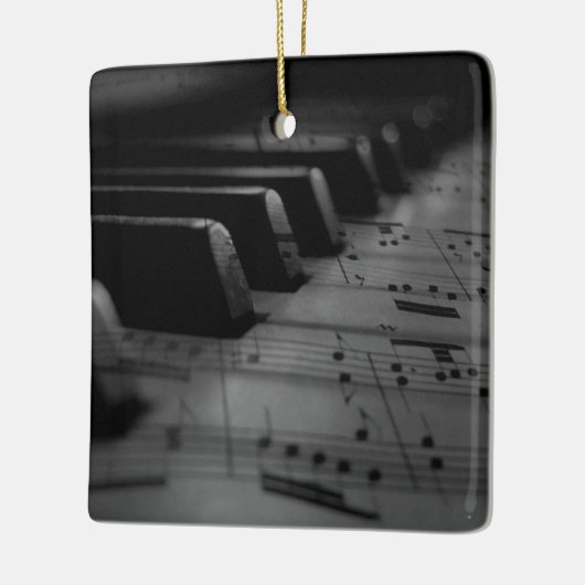 Musik Piano Keys Keramikornament (Links)