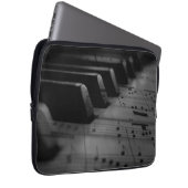 Musik Piano Keys Laptopschutzhülle (Vorne Rechts)