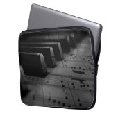 Musik Piano Keys Laptopschutzhülle (Vorderseite Links)