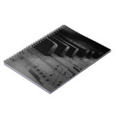 Musik Piano Keys Notizblock (Linke Seite)