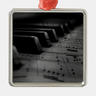 Musik Piano Keys Ornament Aus Metall