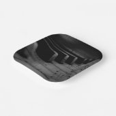 Musik Piano Keys Pappteller (Gewinkelt)