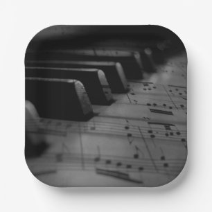 Musik Piano Keys Pappteller