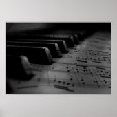 Musik Piano Keys Poster (Vorne)
