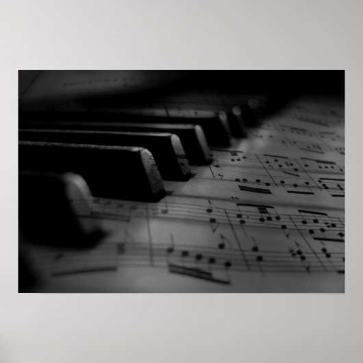 Musik Piano Keys Poster (Vorne)