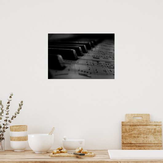 Musik Piano Keys Poster (Küche)