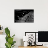 Musik Piano Keys Poster (Heimbüro)