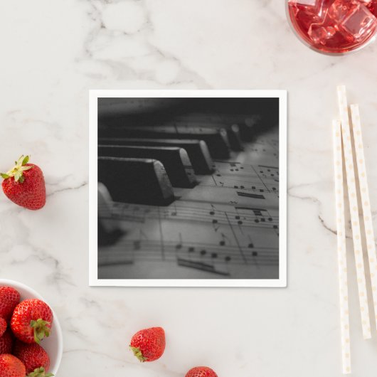 Musik Piano Keys Serviette (Beispiel)