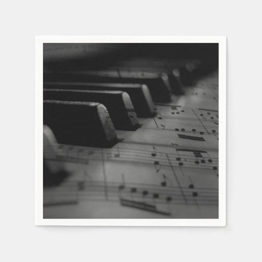 Musik Piano Keys Serviette (Vorderseite)
