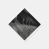 Musik Piano Keys Serviette (Ecke)
