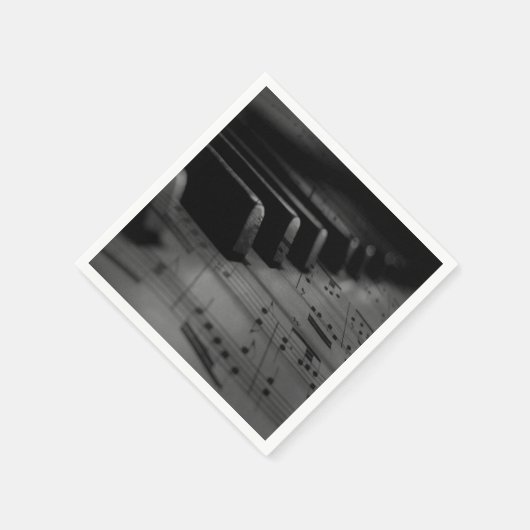 Musik Piano Keys Serviette (Ecke)