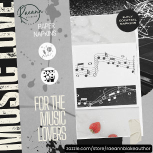 Musik-Picknick- und Party-Cocktailservietten Serviette