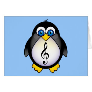 Musik-Pinguindreifacher Clef