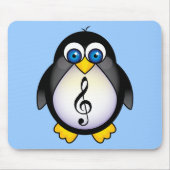 Musik-Pinguindreifacher Clef Mousepad (Vorne)
