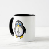 Musik-Pinguindreifacher Clef Tasse (Vorderseite Links)