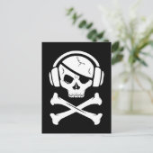 Musik Pirate-Logo gegen Ria Postkarte (Stehend Vorderseite)