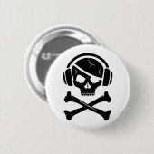Musik Piraterie-Symbol gegen Ria Button (Vorne & Hinten)