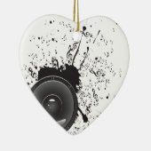 Musik-Plakat mit AudioLautsprecher 2 Keramikornament (Rechts)