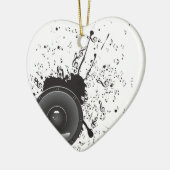 Musik-Plakat mit AudioLautsprecher 2 Keramikornament (Links)