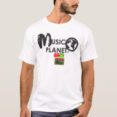 MUSIK PLANET T - Shirt der Männer (Vorderseite)