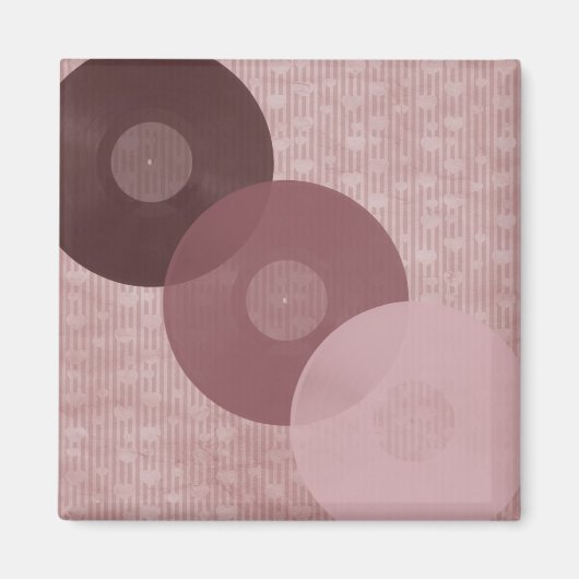 Musik-Platten Vintag Magnet (Vorne)