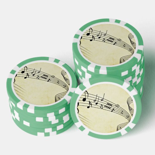 Musik Pokerchips (Stapel)