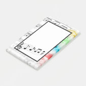 Musik Post-it Klebezettel (angewinkelt)