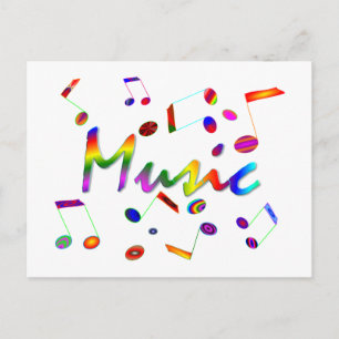 Musik Postkarte