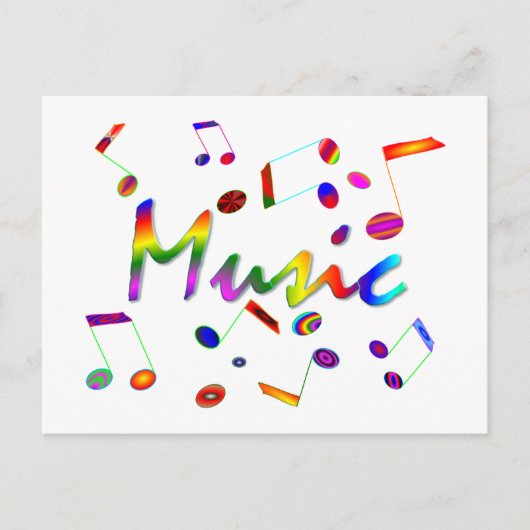 Musik Postkarte (Vorderseite)