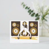 Musik Postkarte (Stehend Vorderseite)