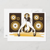 Musik Postkarte (Vorne/Hinten)