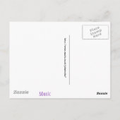 Musik Postkarte (Rückseite)
