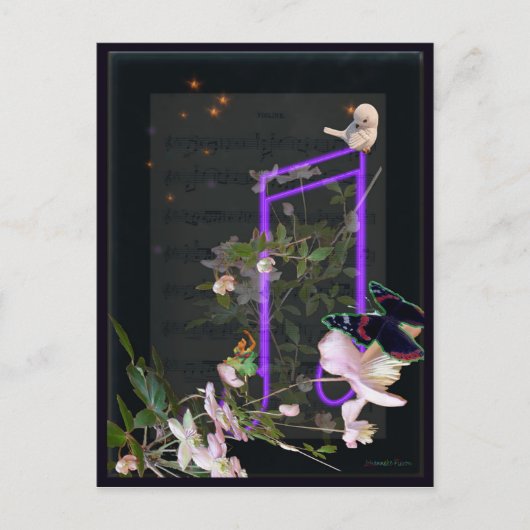 Musik Postkarte (Vorderseite)