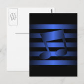 Musik Postkarte (Vorne/Hinten)