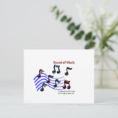 Musik Postkarte (Stehend Vorderseite)