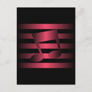 Musik Postkarte